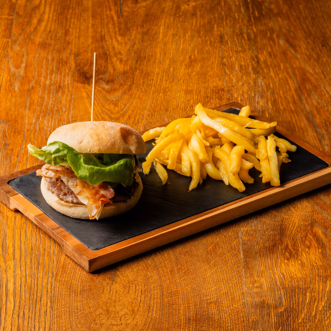 Organic veal burger