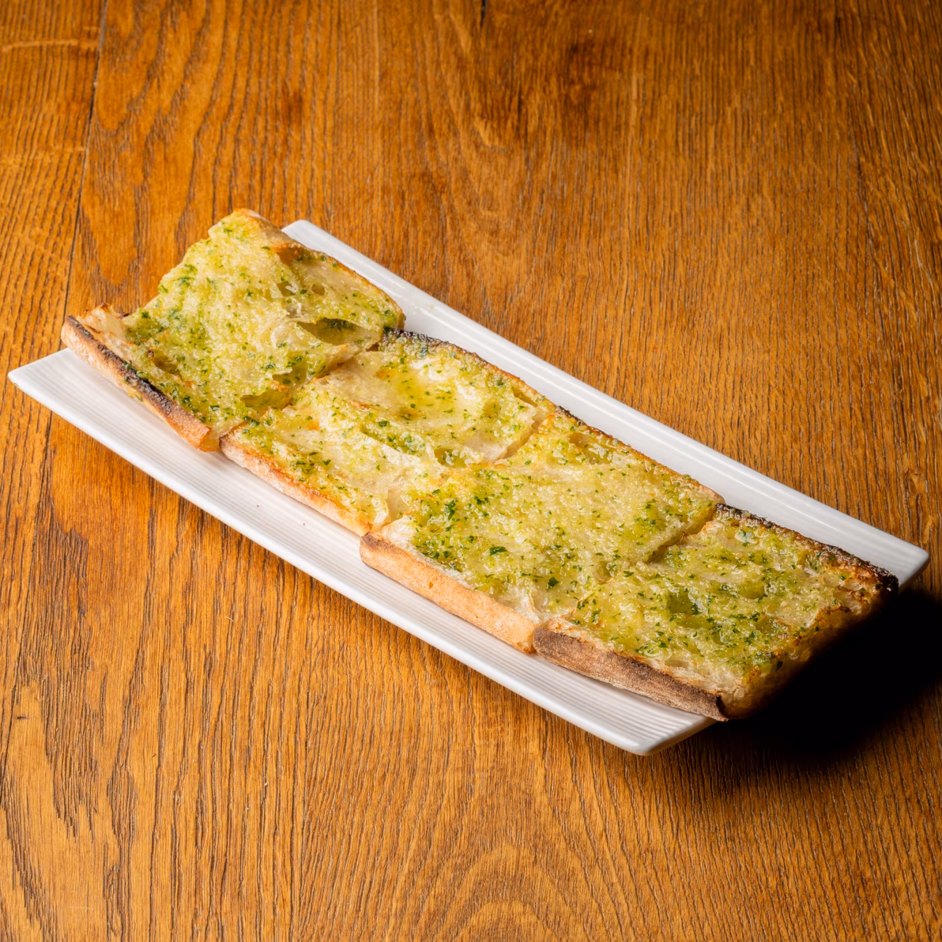 Bread with garlic and olive oil
